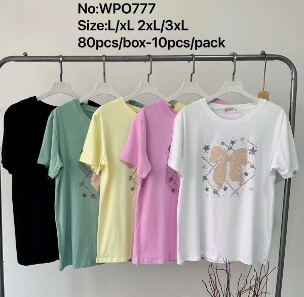 Bluzki damskie Roz L-3XL, Mix Kolor Paczka 10 szt 1